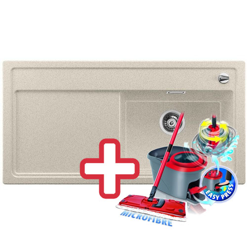 BLANCO Zenar XL 6 S Silgranit dřez písek, vanička vpravo 516021 + ZDARMA VILEDA MOP Easy Wring