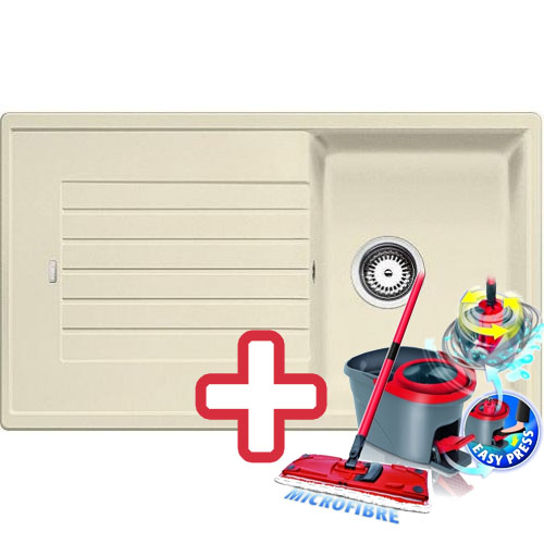 BLANCO Zia 45 SL dřez Silgranit jasmín 516741 + ZDARMA VILEDA MOP Easy Wring