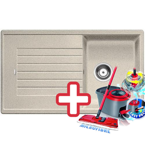 BLANCO Zia 45 SL dřez Silgranit písek 516743 + ZDARMA VILEDA MOP Easy Wring
