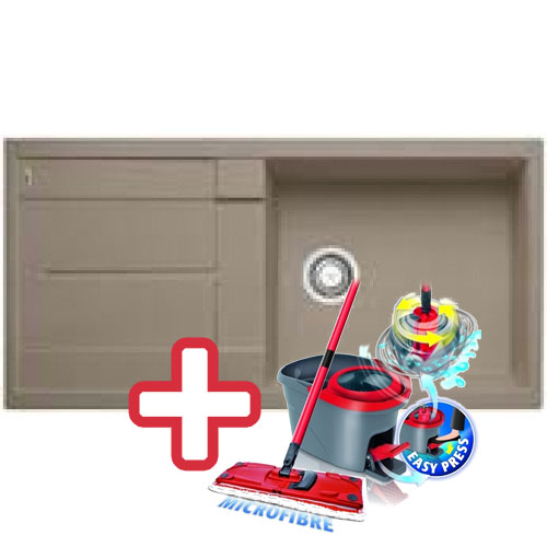 BLANCO Metra XL 6 S dřez Silgranit tartufo 517359 + ZDARMA VILEDA MOP Easy