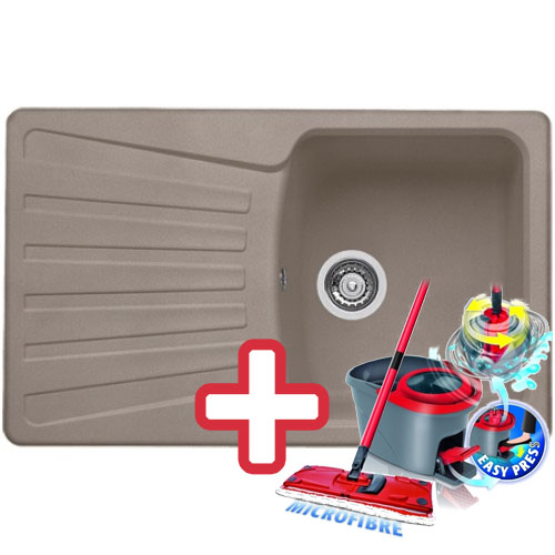 BLANCO Nova 45 S dřez Silgranit tartufo 517369 + ZDARMA VILEDA MOP Easy Wring BLANCO Nova 45 S dřez Silgranit tartufo 517369 + ZDARMA VILEDA MOP Easy Wring