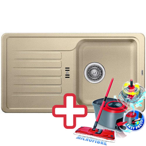 BLANCO Favos mini dřez Silgranit béžová champagne 518185 + ZDARMA VILEDA MOP Easy Wring