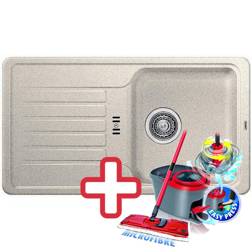 BLANCO Favos mini dřez Silgranit písek 518187 + ZDARMA VILEDA MOP Easy Wring
