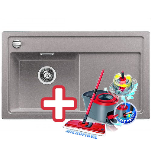 BLANCO Zenar 45 S dřez Silgranit aluminium, levý 518469 + ZDARMA VILEDA MOP Easy Wring