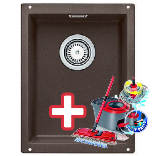 BLANCO Subline 320 - U dřez kávový s excentrem 515055 + ZDARMA VILEDA MOP Easy Wring BLANCO Subline 320 - U dřez kávový s excentrem 515055 + ZDARMA VILEDA MOP Easy Wring