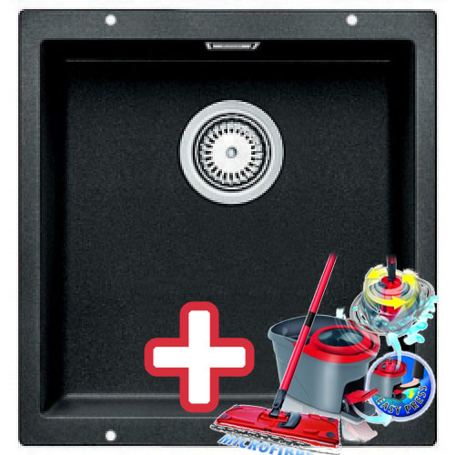 BLANCO Subline 400 - U dřez Silgranit antracit 518555 + ZDARMA VILEDA MOP Easy Wring