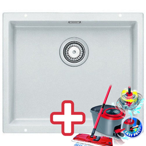 BLANCO Subline 500 - U dřez Silgranit bílý 518567 + ZDARMA VILEDA MOP Easy Wring