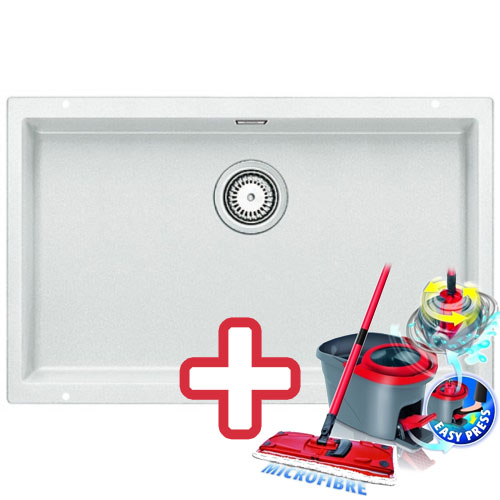 BLANCO Subline 700 - U Silgranit dřez bílý s excentrem 515774+ ZDARMA VILEDA MOP Easy Wring BLANCO Subline 700 - U Silgranit dřez bílý s excentrem 515774+ ZDARMA VILEDA MOP Easy Wring