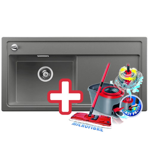 BLANCO Zenar XL 6 S dřez Silgranit šedá skála, levý 518929 + ZDARMA VILEDA MOP Easy Wring