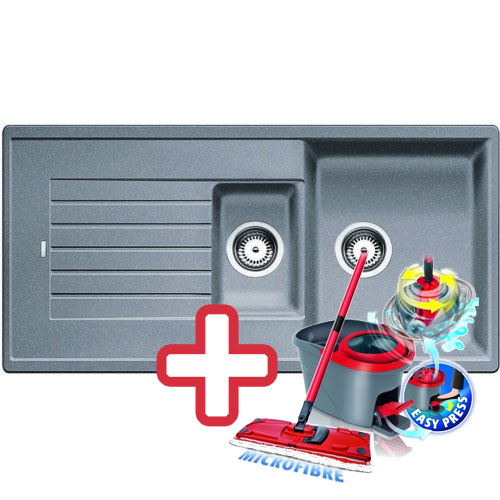 BLANCO Zia 6 S dřez Silgranit šedá skála 518940 + ZDARMA VILEDA MOP Easy Wring