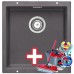 BLANCO Subline 400 - U dřez Silgranit šedá skála 518961 + ZDARMA VILEDA MOP Easy Wring