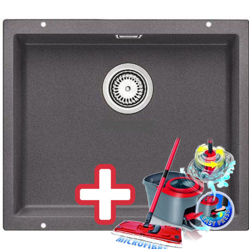 BLANCO Subline 500 - U dřez Silgranit šedá skála 518965 + ZDARMA VILEDA MOP Easy Wring