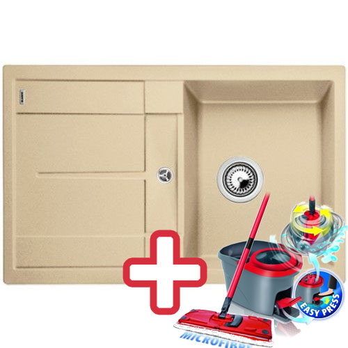 BLANCO Metra 45 S Compact dřez Silgranit béžová champagne 519567 + ZDARMA VILEDA MOP Easy Wring