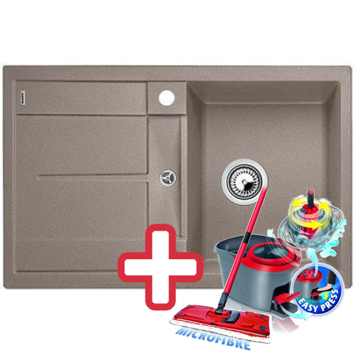 BLANCO Metra 45 S Compact dřez Silgranit tartufo 519569 + ZDARMA VILEDA MOP Easy Wring