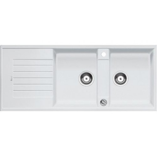 BLANCO Zia 8 S dřez s excentrem, včetně sifonu, bílá 515587