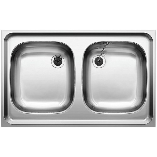 BLANCO MZ 8x5 Nerez přírodní lesk nástavný dvoudřez +armatura 518219 BLANCO MZ 8x5 Nerez přírodní lesk nástavný dvoudřez +armatura 518219