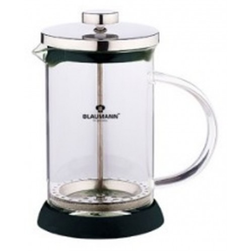 BLAUMANN French Press Konvička na čaj a kávu 350 ml, černá BL-1441