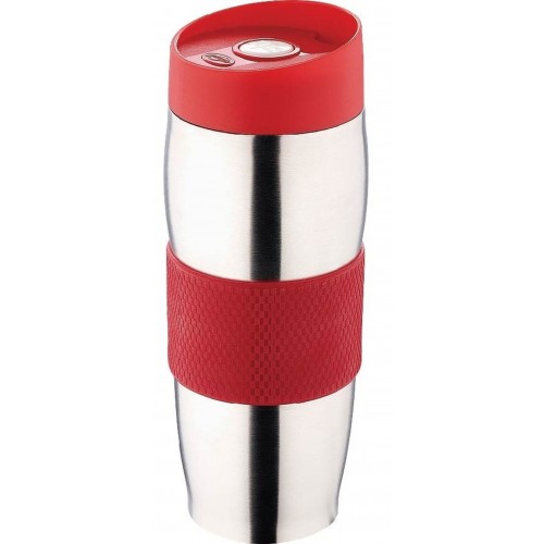 BLAUMANN Termohrnek cestovní 380 ml, červený BL-1333cerv