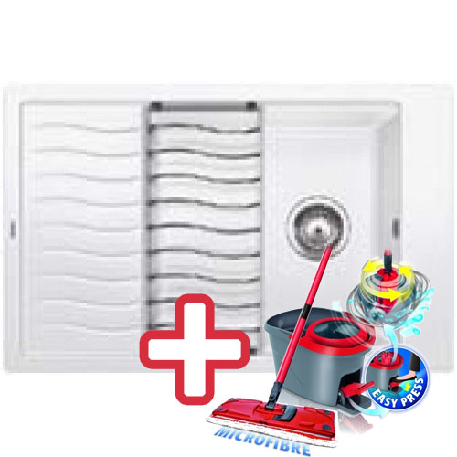 BLANCO Elon XL 6 S dřez Silgranit bílá 518749 + ZDARMA VILEDA MOP Easy Wring BLANCO Elon XL 6 S dřez Silgranit bílá 518749 + ZDARMA VILEDA MOP Easy Wring