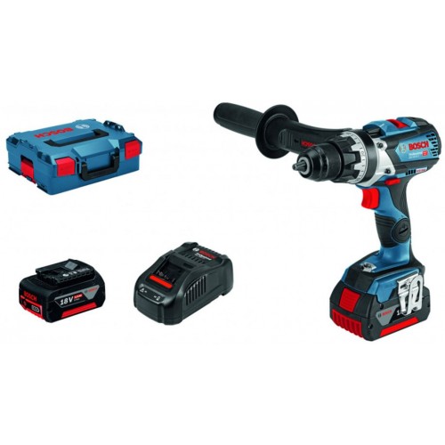 BOSCH GSR 18V-85 C Professional Aku vrtací šroubovák, 2x Aku 5,0Ah, L-Boxx 06019G0100