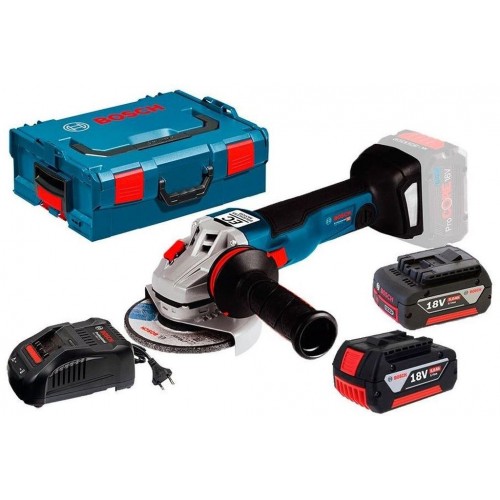 BOSCH GWS 18V-10 C Akumulátorová úhlová bruska, 125mm, 2x 18V 5.0Ah L-Boxx 06019G310D