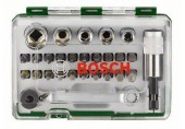 BOSCH 27dílná sada šroubovacích hrotů a nástrčných klíčů s ráčnou Extra Hard 2607017562 BOSCH 27dílná sada šroubovacích hrotů a nástrčných klíčů s ráčnou Extra Hard 2607017562