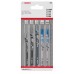 BOSCH 5dílná sada pilových plátků do kmitacích pil Wood and Metal 2608667857