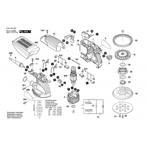 ND BOSCH Prachový držák pro GEX 125-1 AE 2609199176