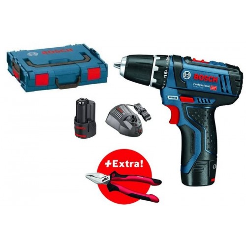 BOSCH GSR 12V-15 Aku šroubovák + Kombinované kleště Wiha 0615990K2L BOSCH GSR 12V-15 Aku šroubovák + Kombinované kleště Wiha 0615990K2L