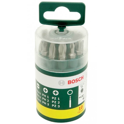 BOSCH 10dílná sada šroubovacích bitů 2607019454