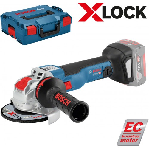 BOSCH GWX 18V-10 C Professional Aku úhlová bruska s X-LOCK, 125 mm, bez aku 06017B0200