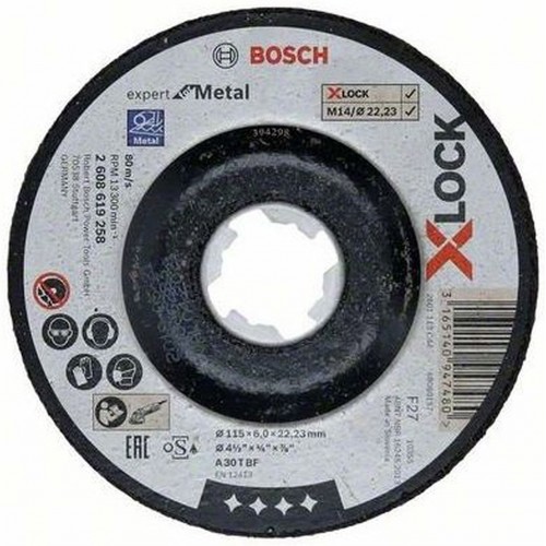 BOSCH X-LOCK Expert for Metal Brusný kotouč, 115×6×22,23mm 2608619258