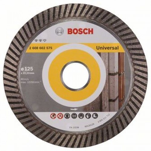 BOSCH Expert for Universal Turbo Diamantový dělicí kotouč, 125 x 22,23 x 2,2 x 12 mm 2608602575