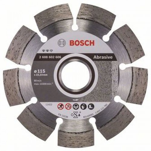 BOSCH Expert for Abrasive Diamantový dělicí kotouč, 115 x 22,23 x 2,2 x 12 mm 2608602606
