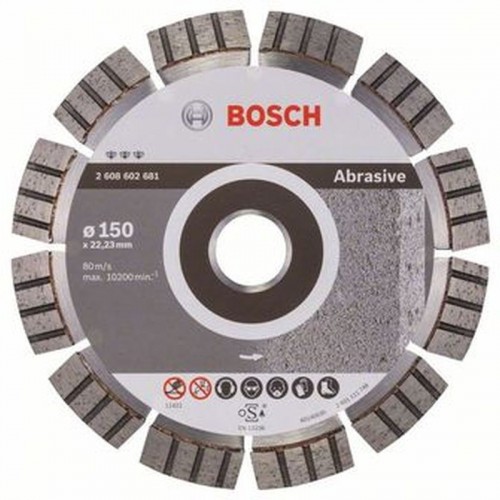 BOSCH Best for Abrasive Diamantový dělicí kotouč, 150 x 22,23 x 2,4 x 12 mm 2608602681