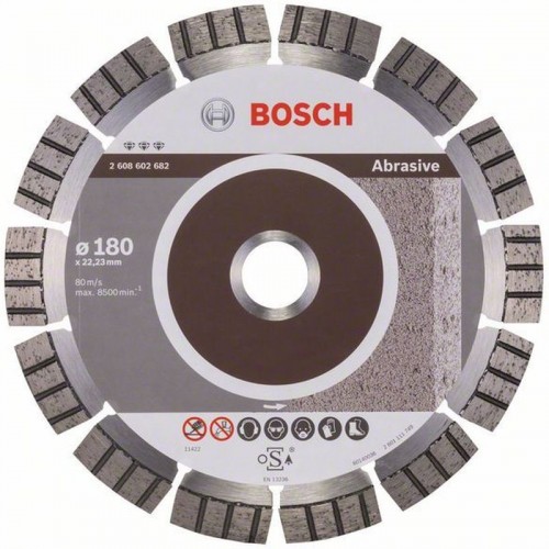BOSCH Best for Abrasive Diamantový dělicí kotouč, 180 x 22,23 x 2,4 x 12 mm 2608602682