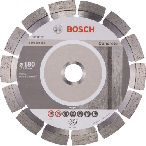 BOSCH Expert for Concrete Diamantový dělicí kotouč, 180 x 22,23 x 2,4 x 12 mm 2608602558