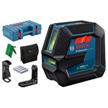 BOSCH GLL 2-15 G Čárový laser, 4x baterie 1,5 AA + Kufr 0601063W02