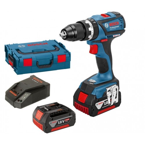 BOSCH GSB 18 V-EC akumulátorový šroubovák, L-BOXX, 2x 5,0 Ah akumulátor, 0.601.9E9.104