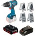 BOSCH GSR 18 V-EC Aku vrtačka + 2x aku 18V/4.0Ah + 68 příslušenství + L-Boxx 0615990HR8