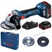 BOSCH GWS 180-LI PROFESSIONAL Akumulátorová úhlová bruska, 18V 4.0Ah, 125mm 06019H9021