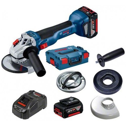 BOSCH GWS 18V-10 Akumulátorová úhlová bruska, 2x 5,0 Ah 06019J4004