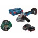 BOSCH GWS 18V-10 SC Akumulátorová úhlová bruska, 2x 5,0Ah 06019G340D