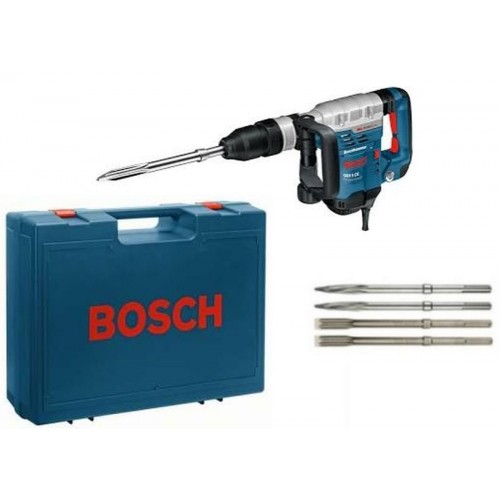 BOSCH GSH 5 CE Professional sekací kladivo s SDS-max + 2× špičák + 2× plochý sekáč 0.615.990.J8T