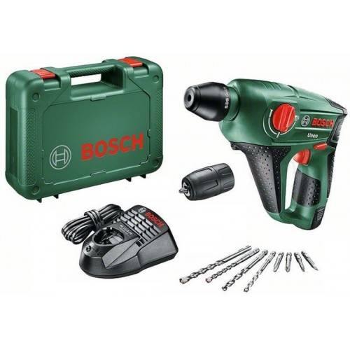 BOSCH Uneo Aku vrtací kladivo 12 V + 1x akumulátor 2,5 Ah 0603984027