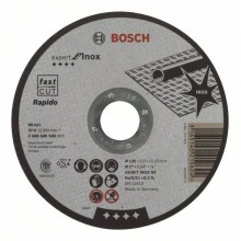 BOSCH Expert for Inox Rapido Dělicí kotouč rovný, 125x22,23x1mm 2608600549