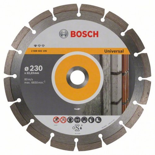 BOSCH Diamantový dělicí kotouč Standard for Universal, 230 mm 2608602195