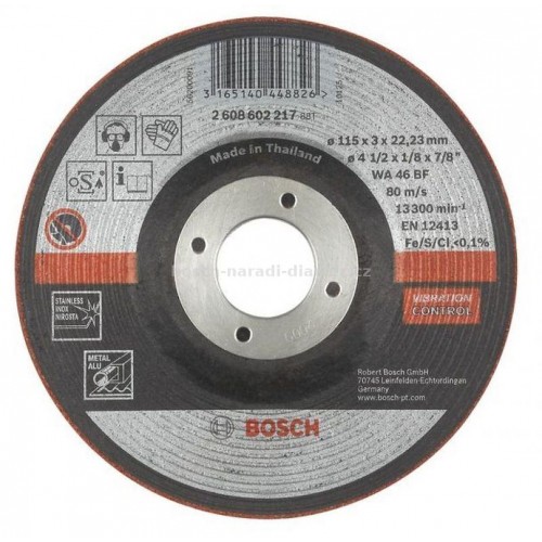 BOSCH brusný polopružný hrubovací kotouč 115 mm 2608602217