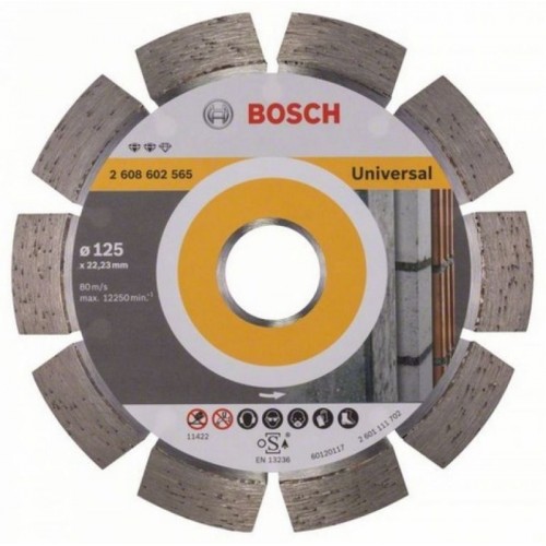 BOSCH Expert for Universal Diamantový dělicí kotouč, 125 x 22,23 x 2,2 x 12 mm 2608602565