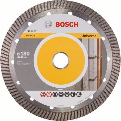 BOSCH Expert for Universal Turbo Diamantový dělicí kotouč, 180 x 22,23 x 2,4 x 12 mm 2608602577